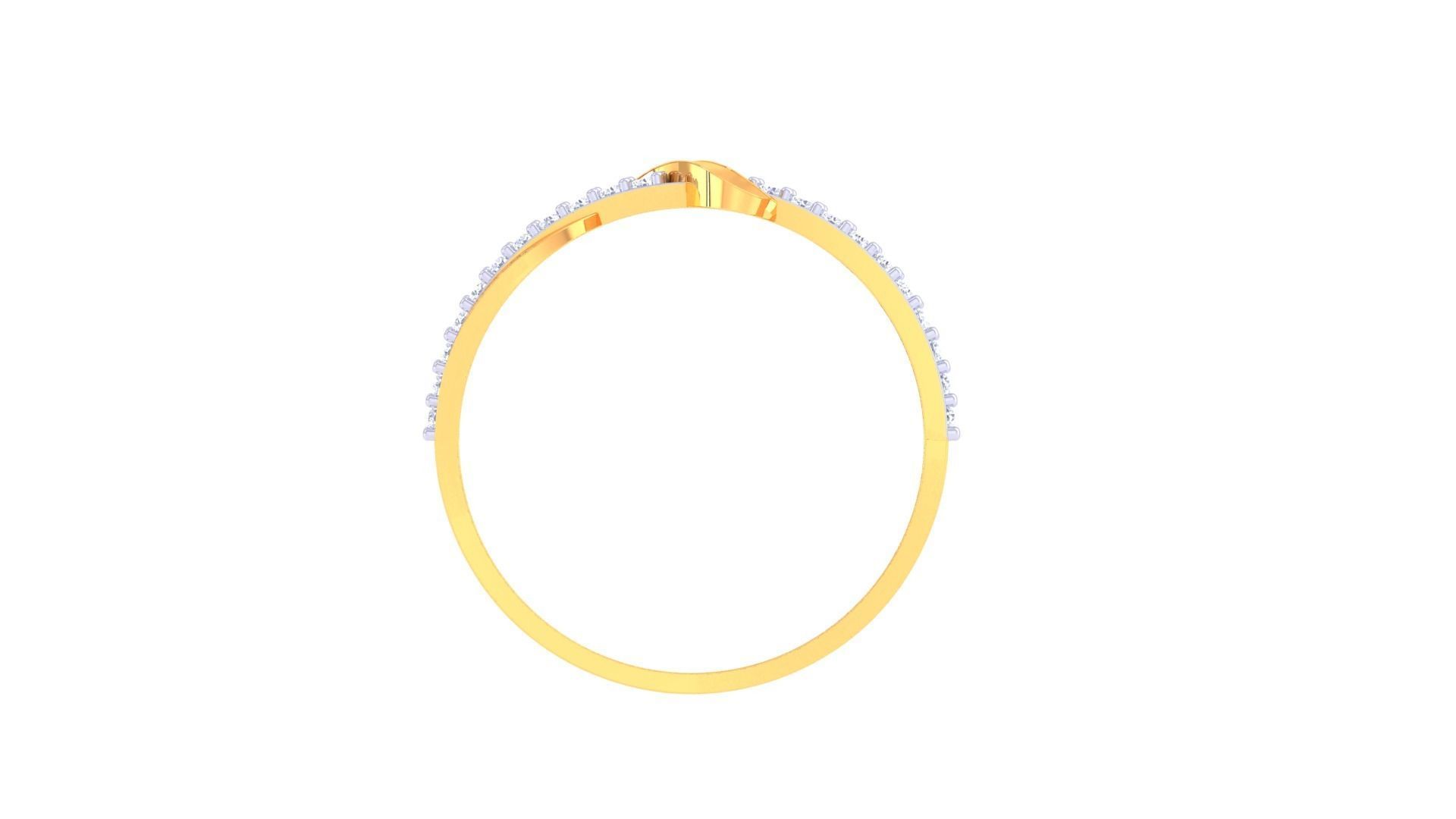 High Jewelry Diamond Ring 3dm renders 3D print model_9