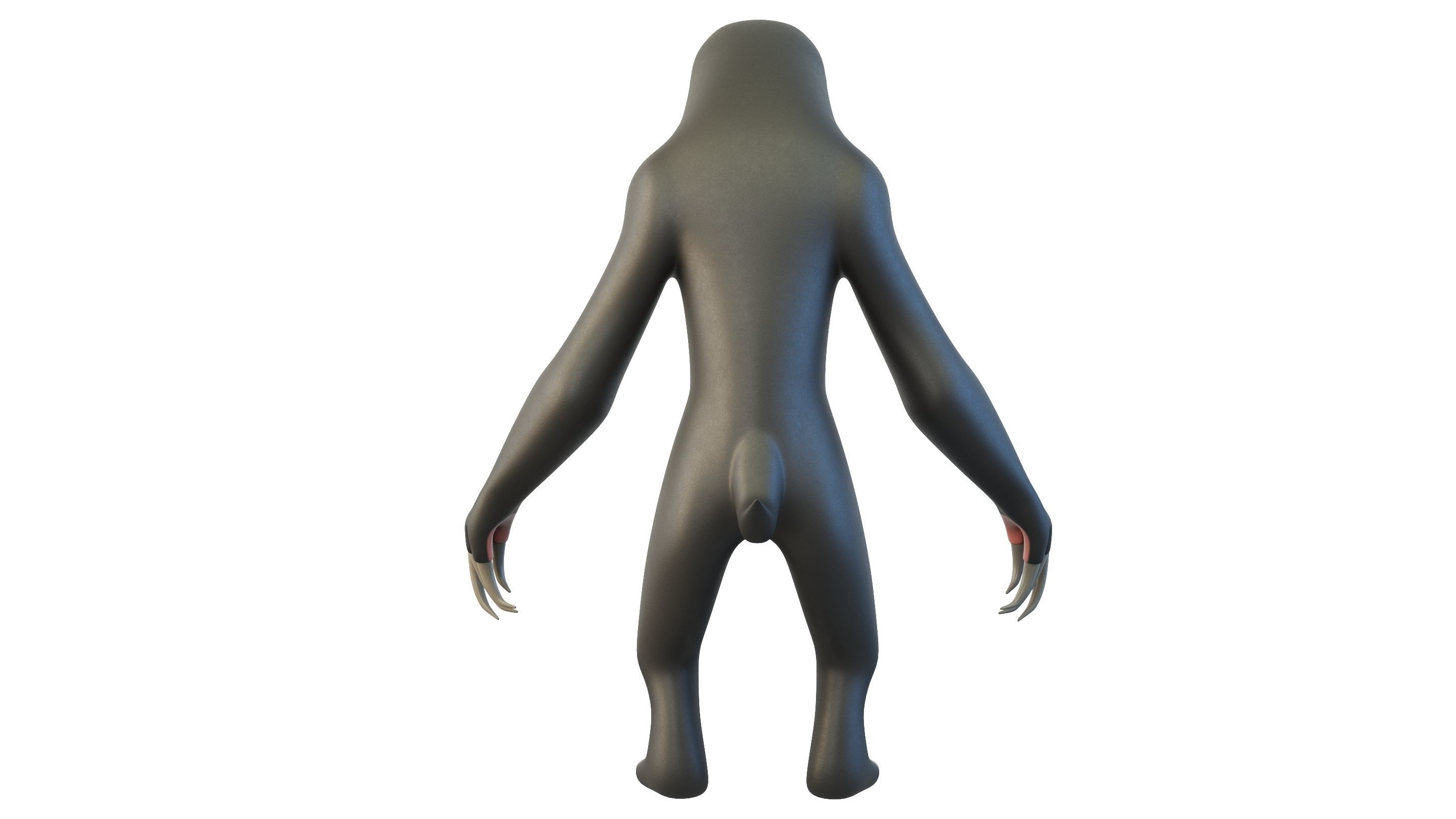 Cartoon Sloth Character 3D model_3