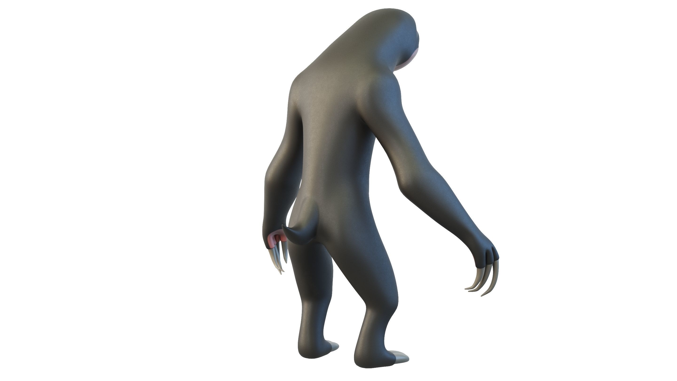 Cartoon Sloth Character 3D model_5