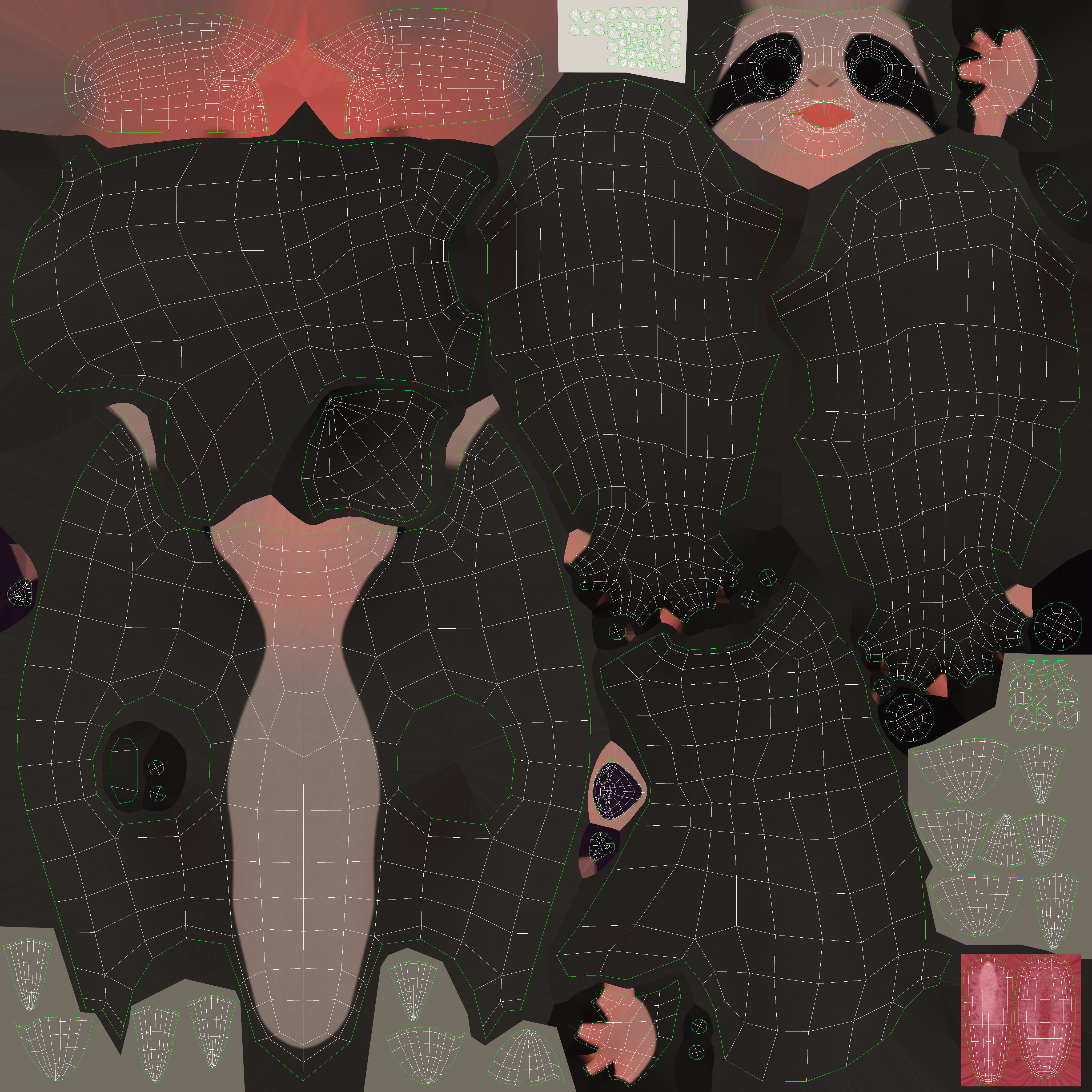 Cartoon Sloth Character 3D model_11