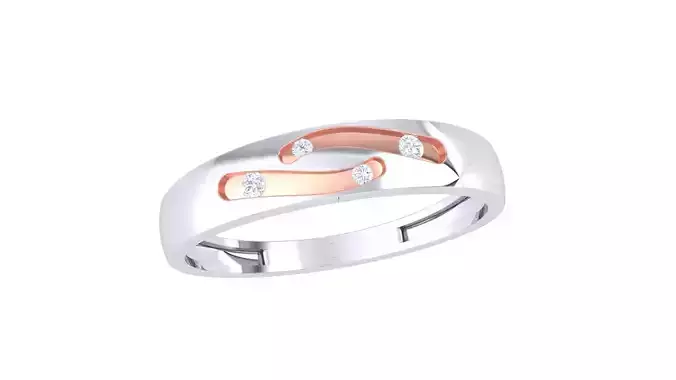 Women Band Ring 3dm render