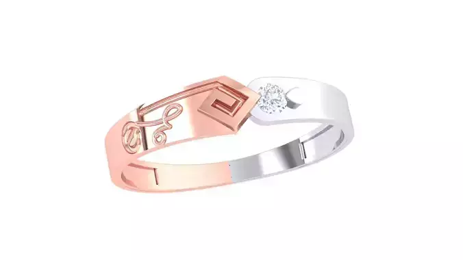 Women Band Ring 3dm render