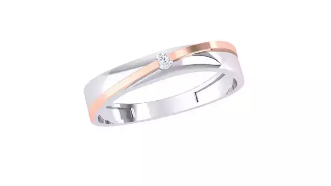 Women Band Ring 3dm render