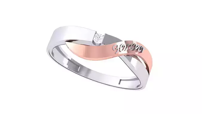 Women Band Ring 3dm render