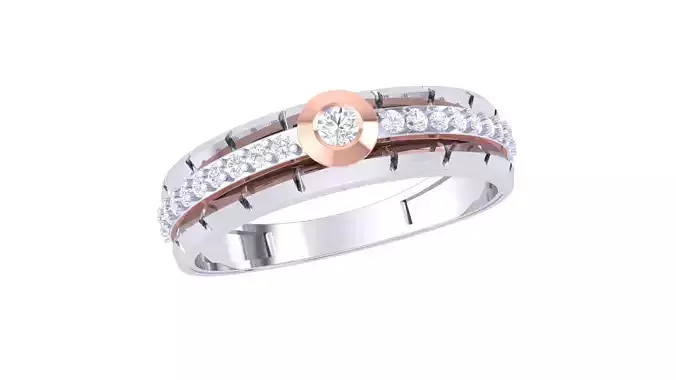 Women Band Ring 3dm render