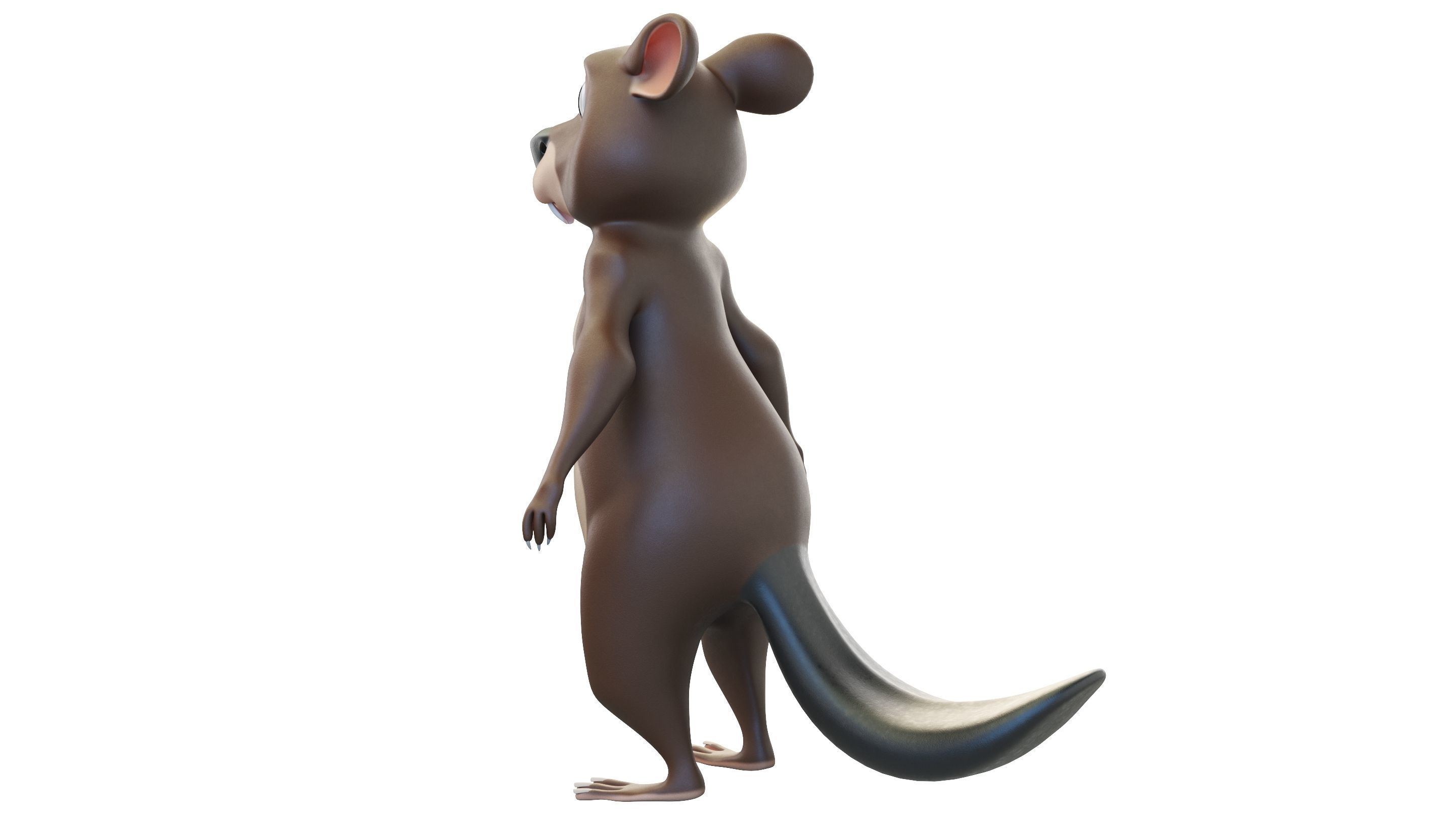 Cartoon Beaver Character 3D model_9