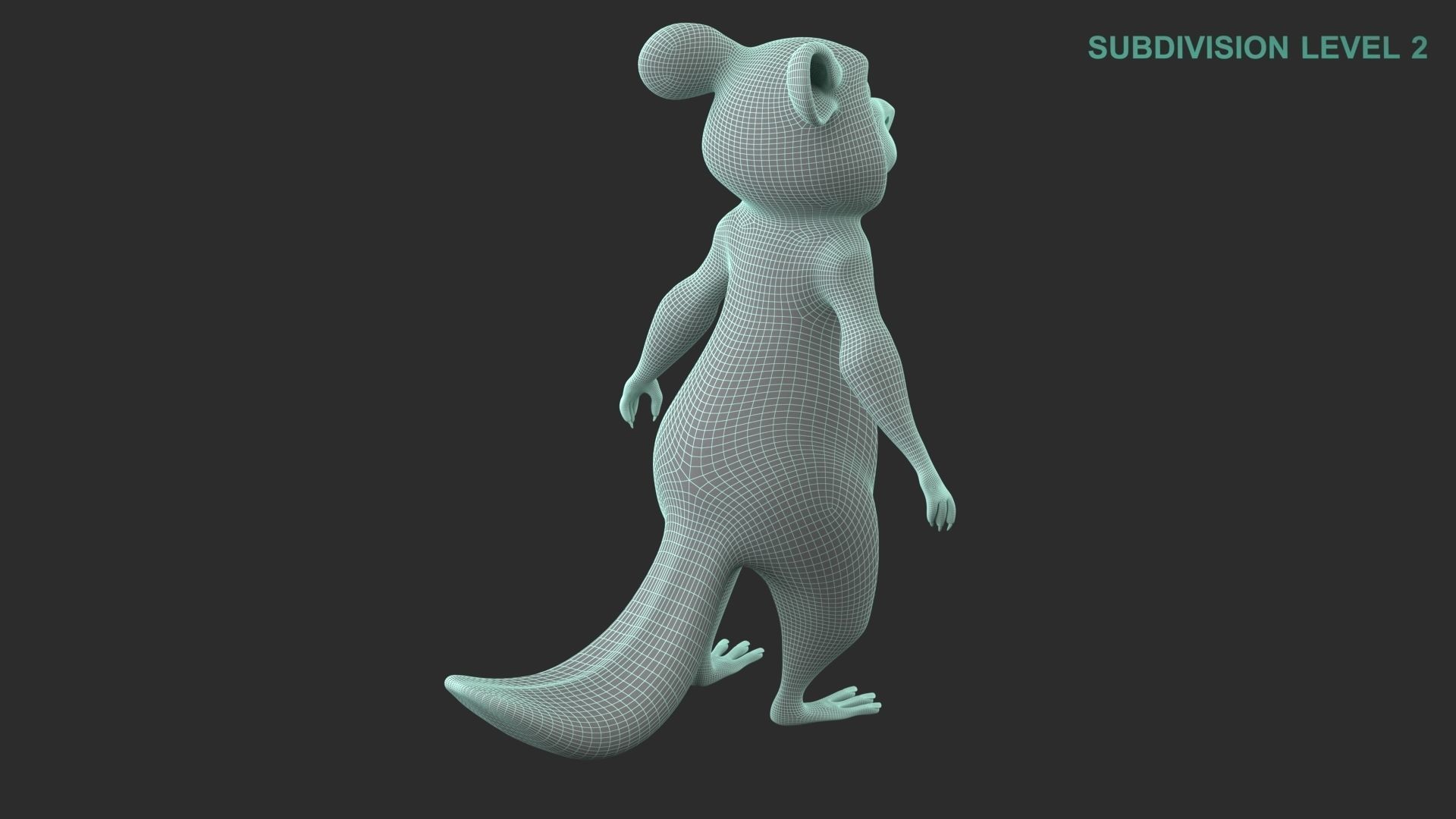 Cartoon Beaver Character 3D model_15