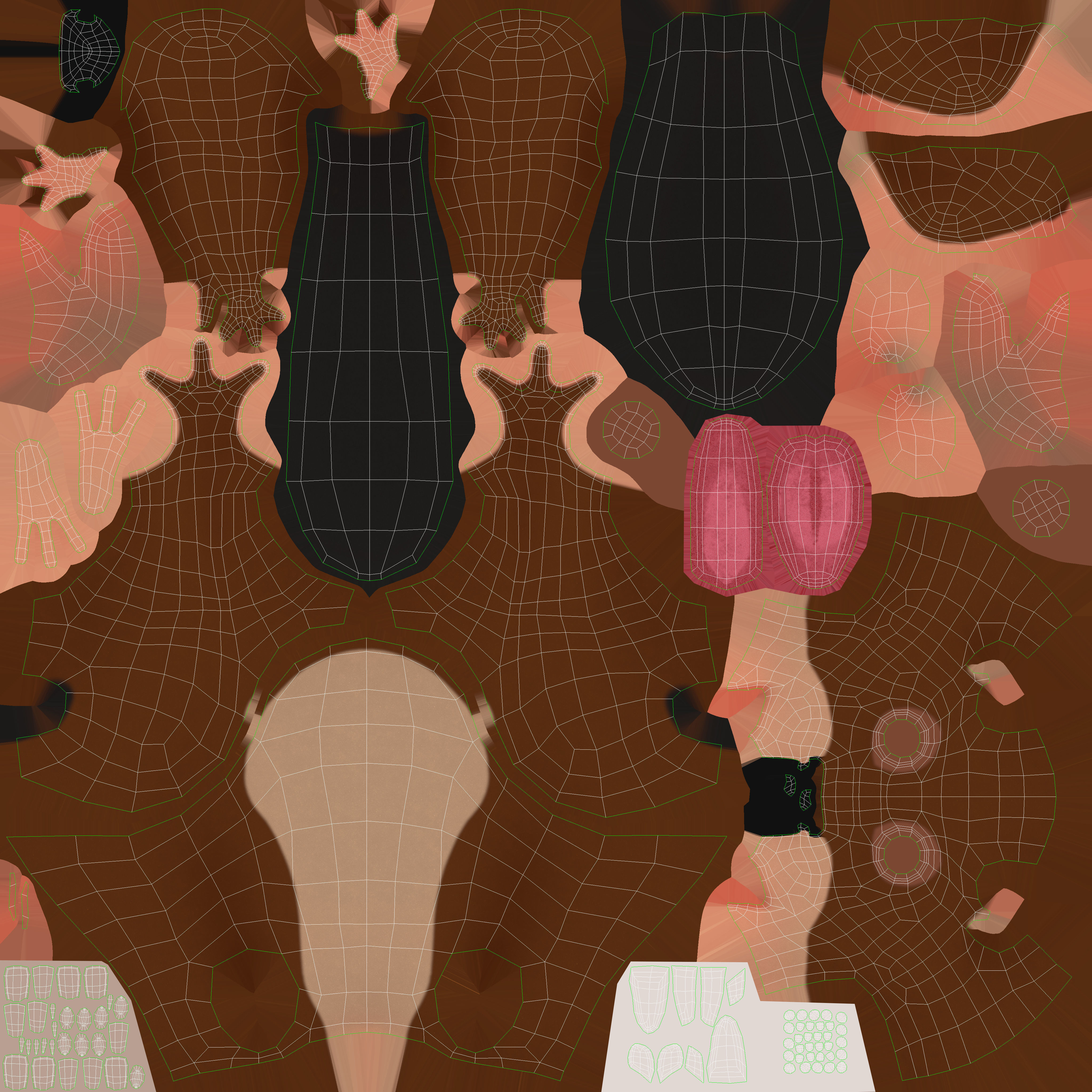 Cartoon Beaver Character 3D model_11