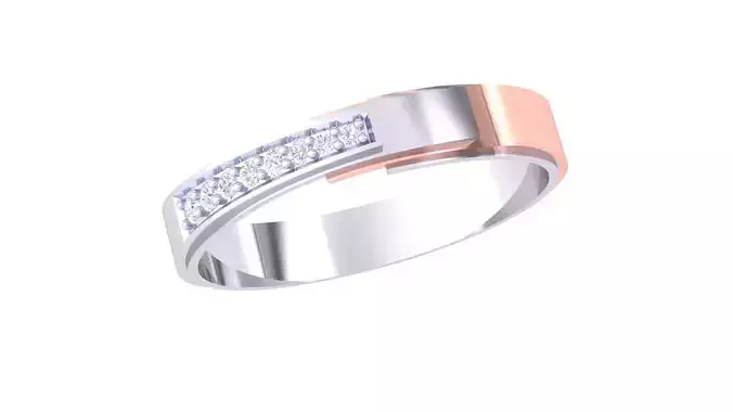 Women Band Ring 3dm render