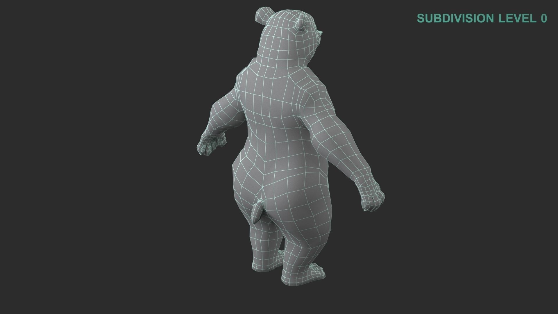 Cartoon Panda Character 3D model_21