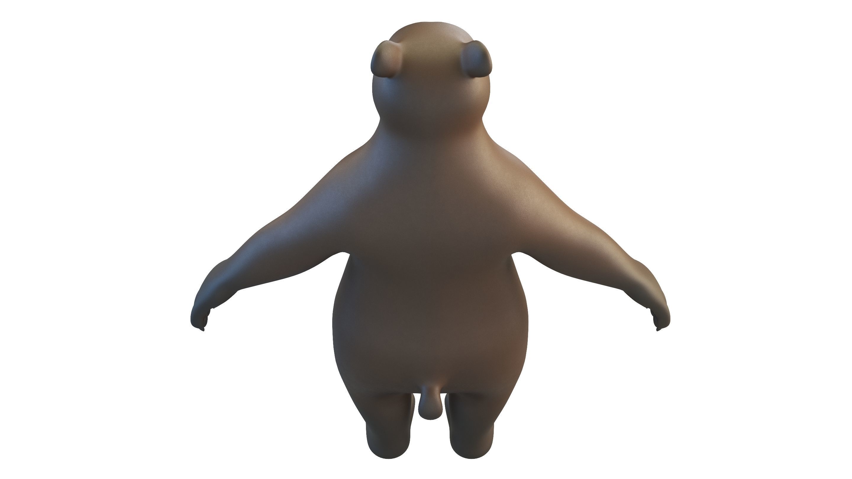 Cartoon Bear Character 3D model_6