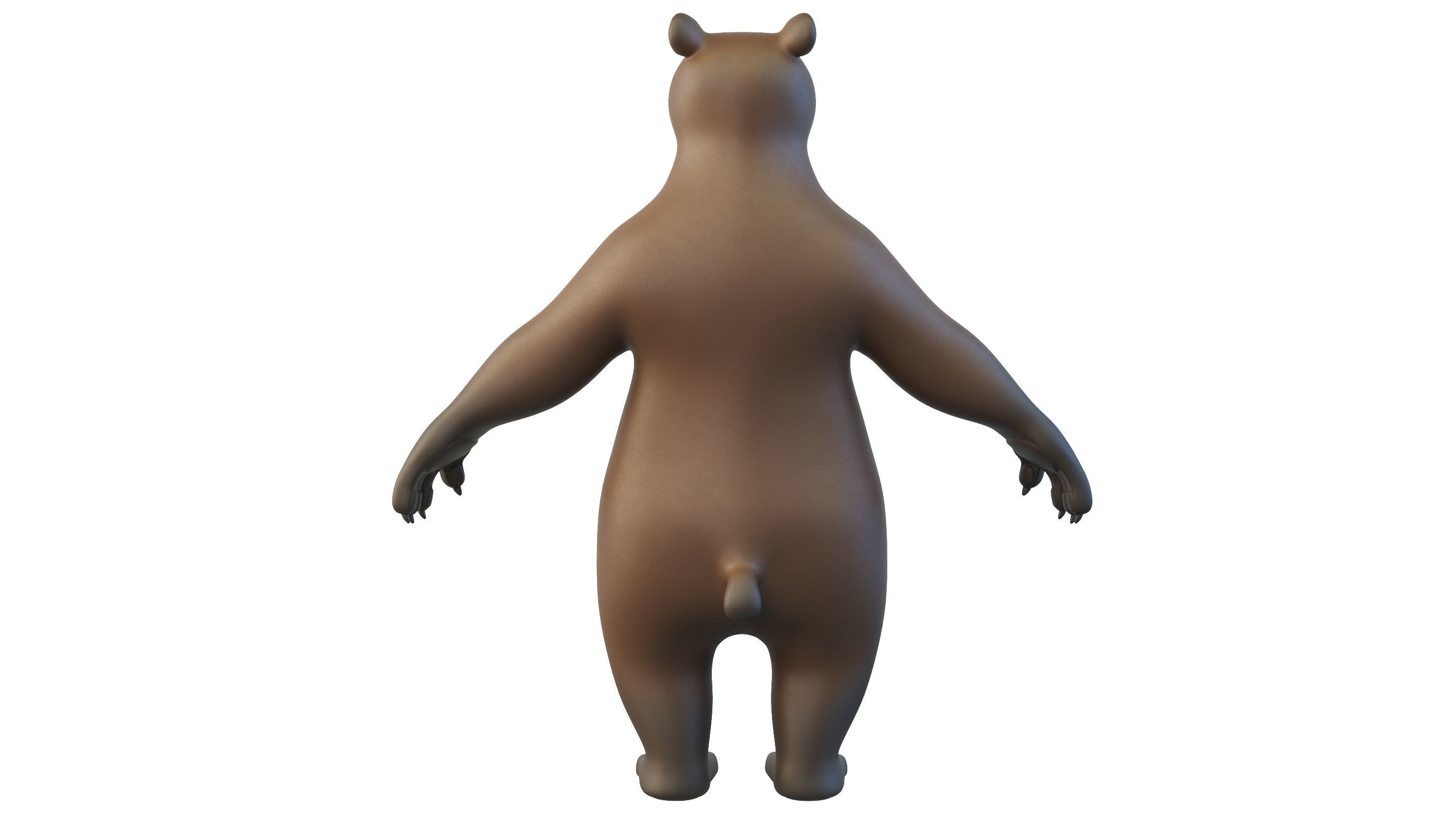 Cartoon Bear Character 3D model_3
