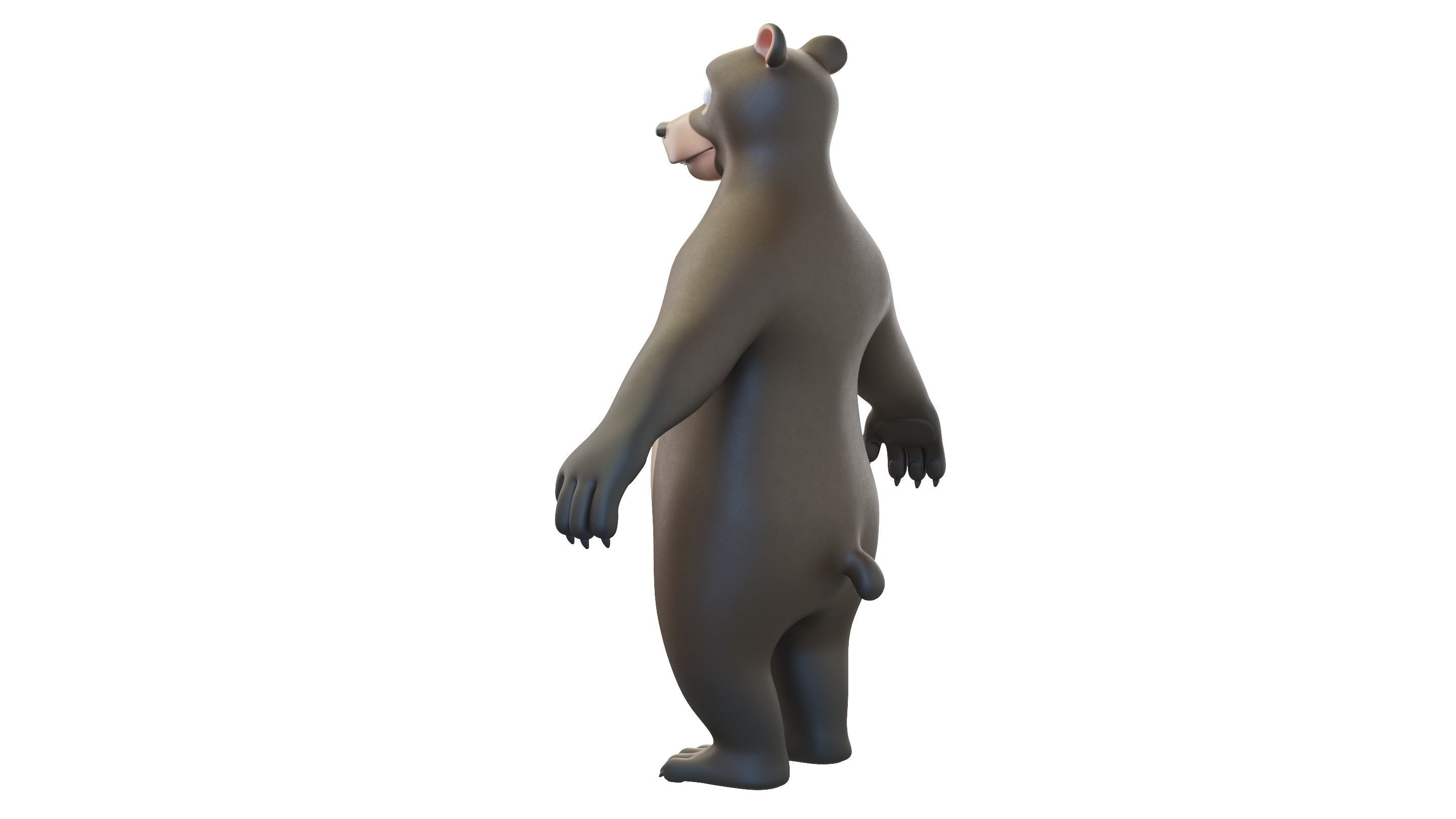 Cartoon Bear Character 3D model_9