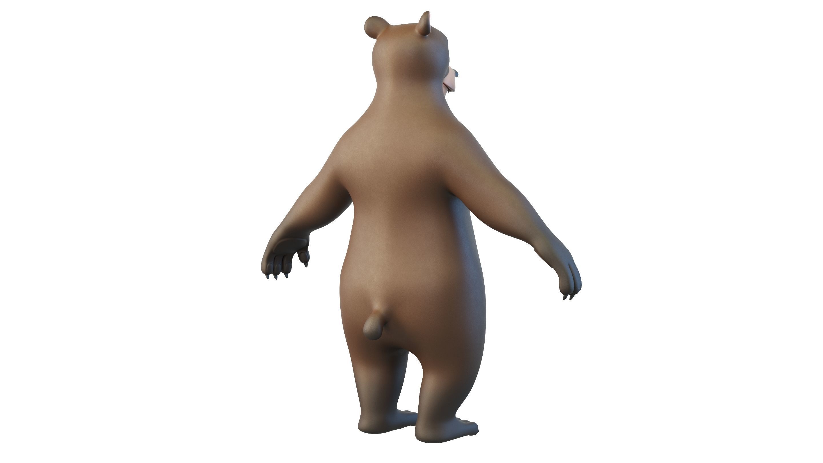 Cartoon Bear Character 3D model_5