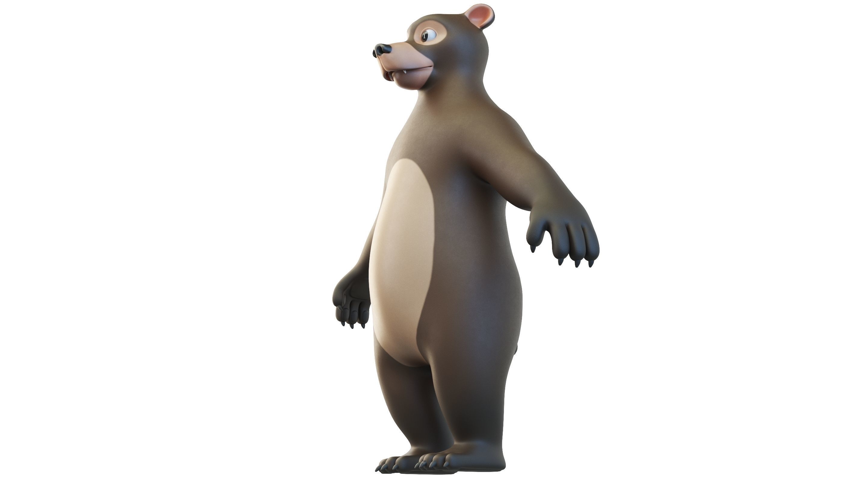 Cartoon Bear Character 3D model_8