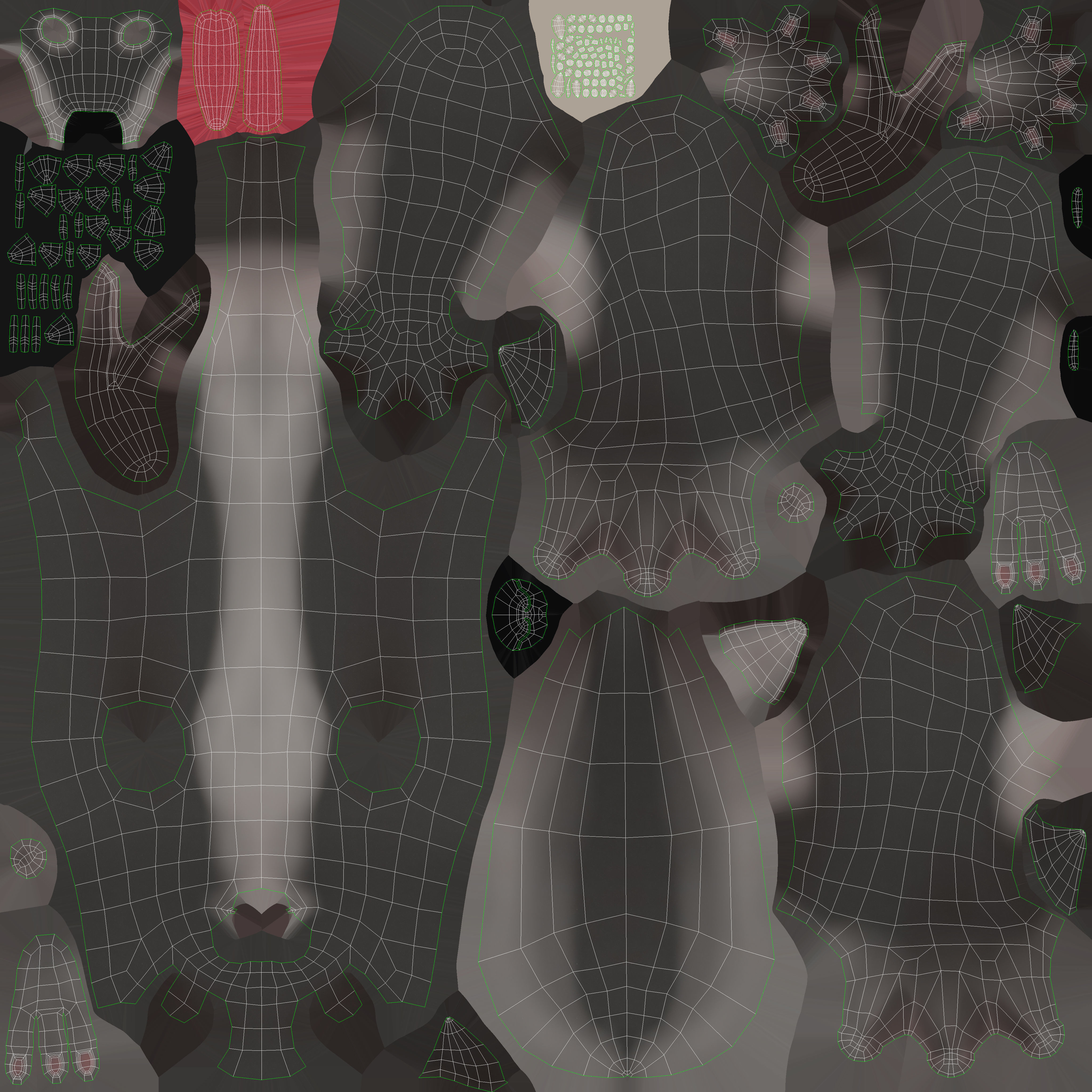 Cartoon Wolf Character 3D model_12