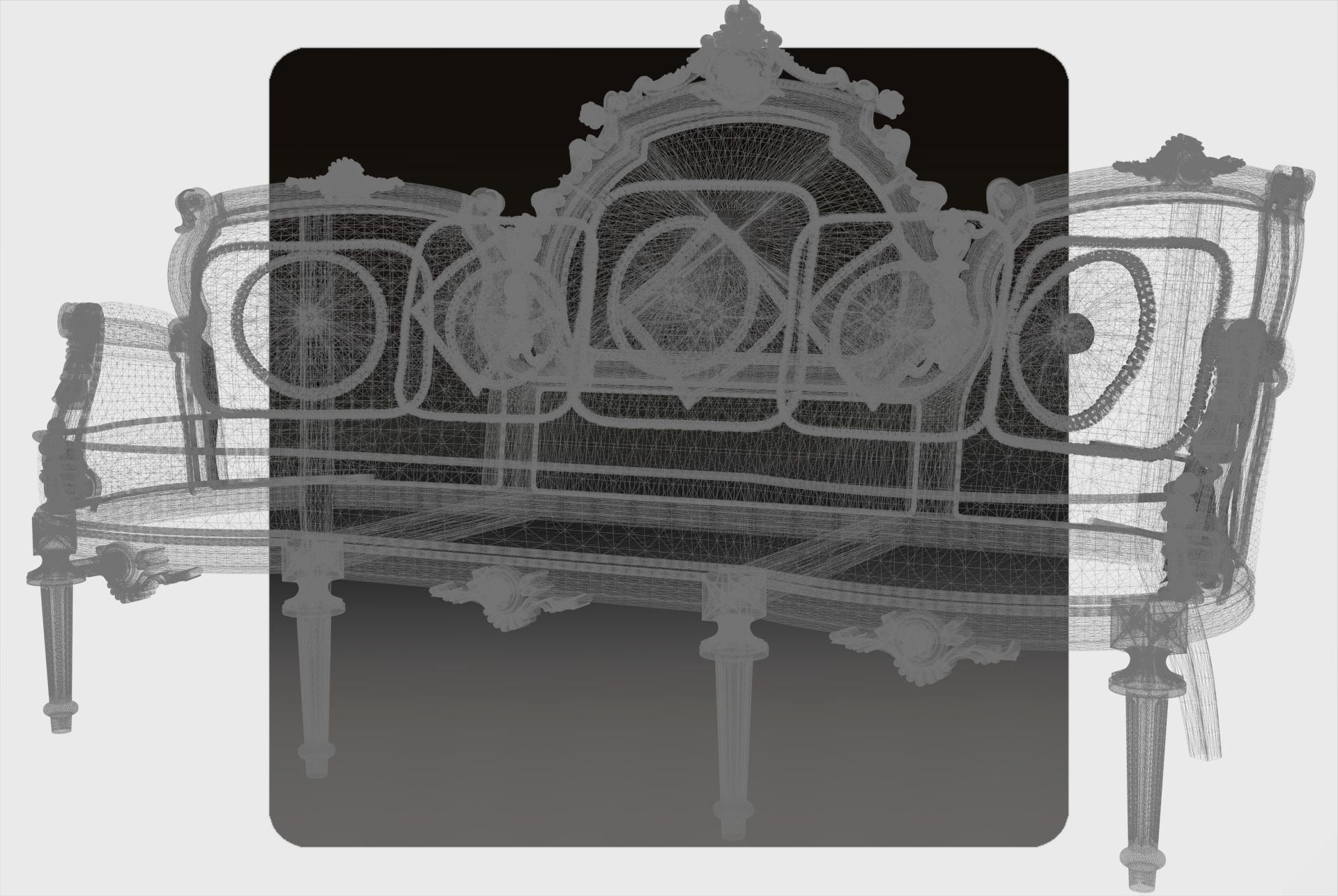 Carved canape for cnc 12 3D model_5