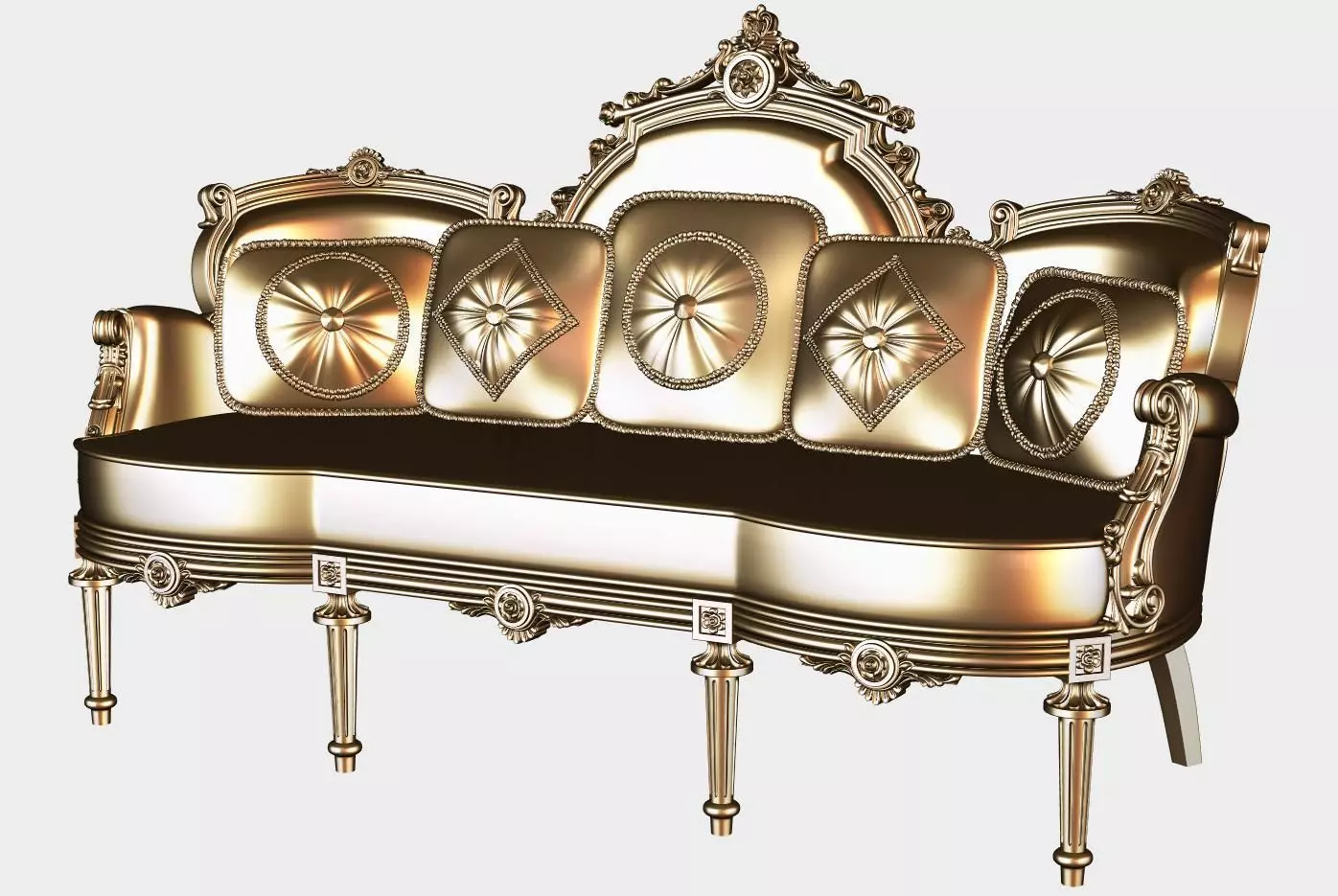 Carved canape for cnc 12 3D model_0