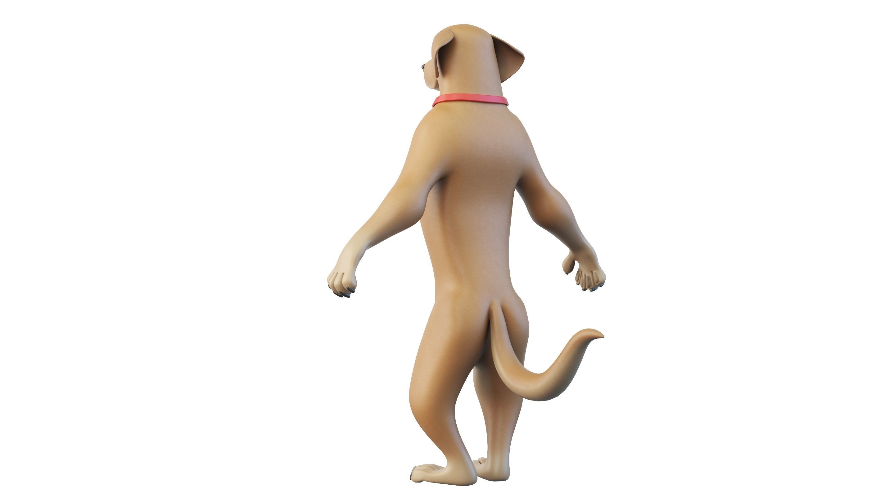 Cartoon Dog Character 3D model_4