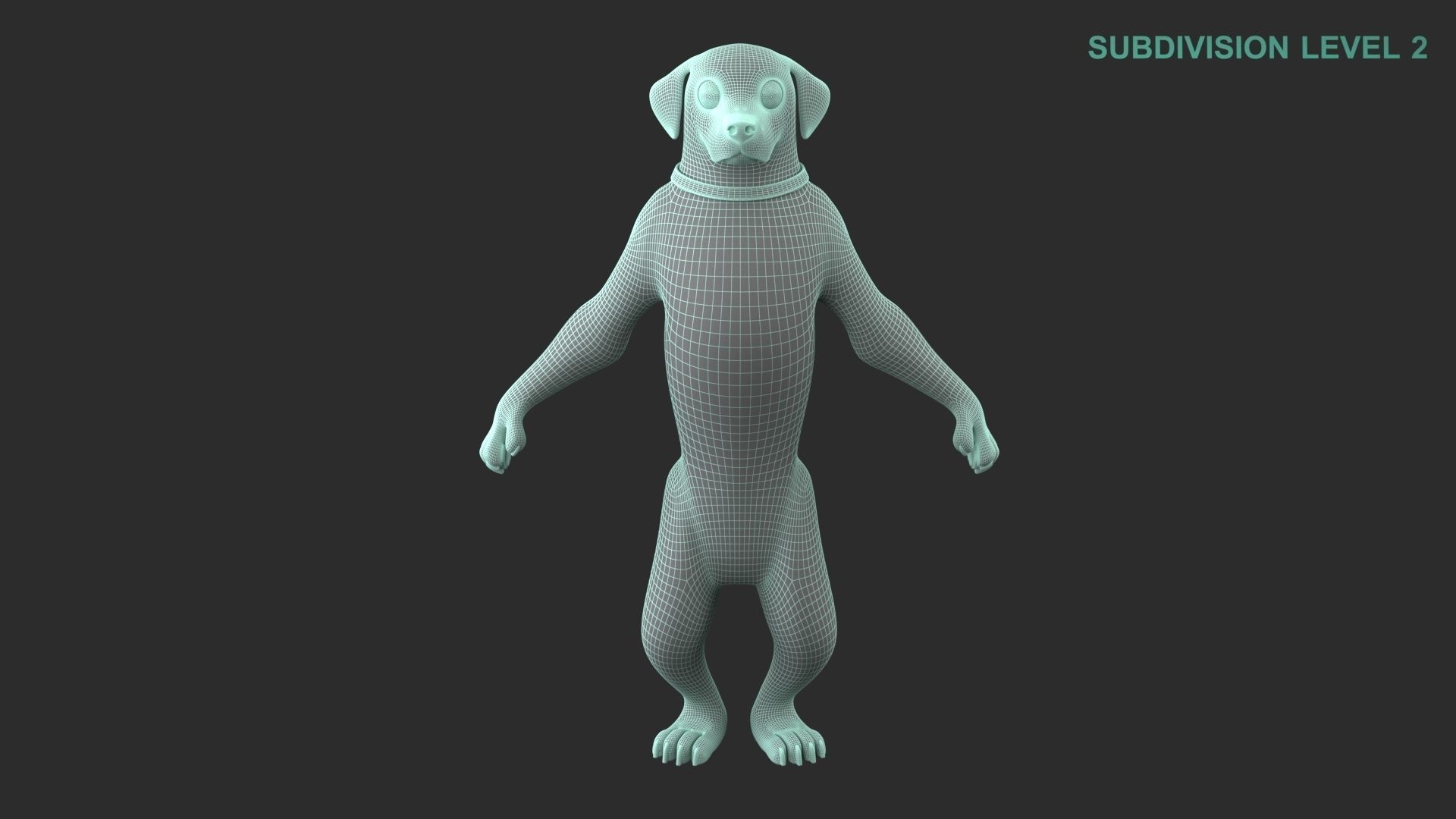 Cartoon Dog Character 3D model_14