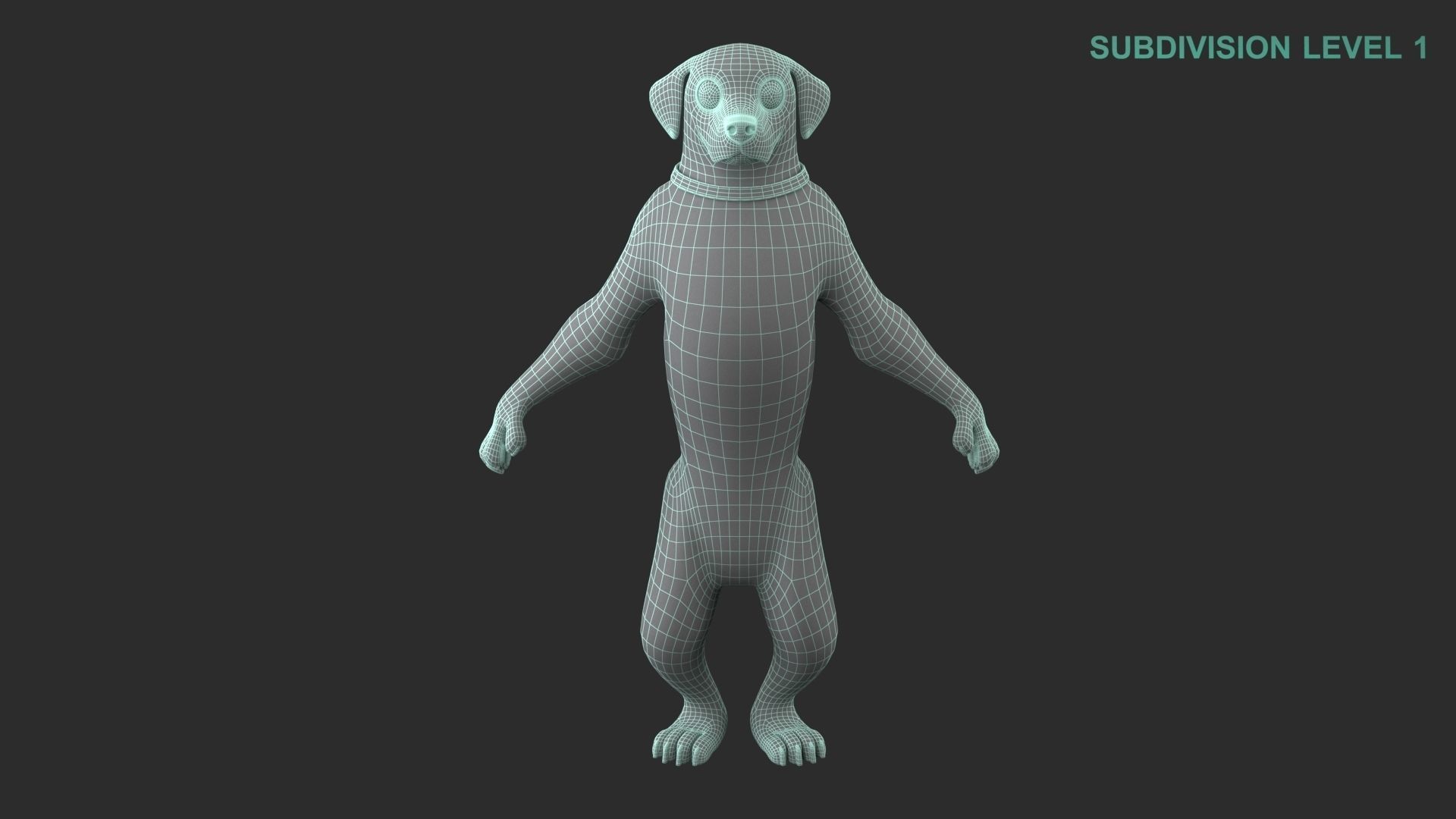 Cartoon Dog Character 3D model_17