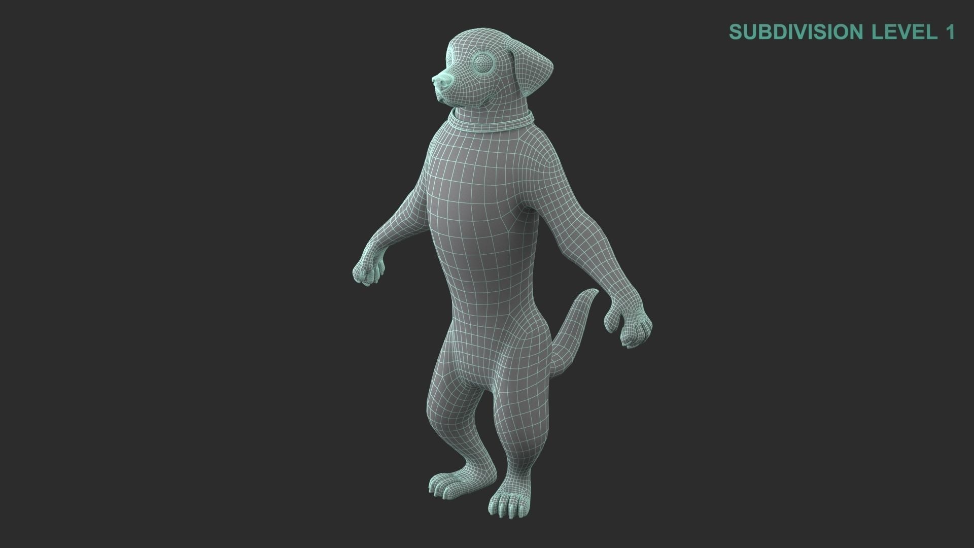Cartoon Dog Character 3D model_16