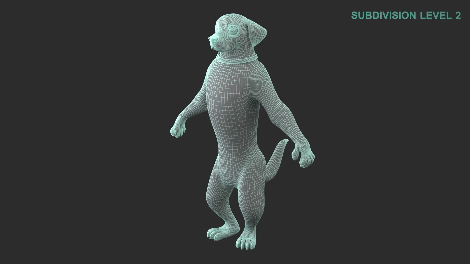 Cartoon Dog Character 3D model_13