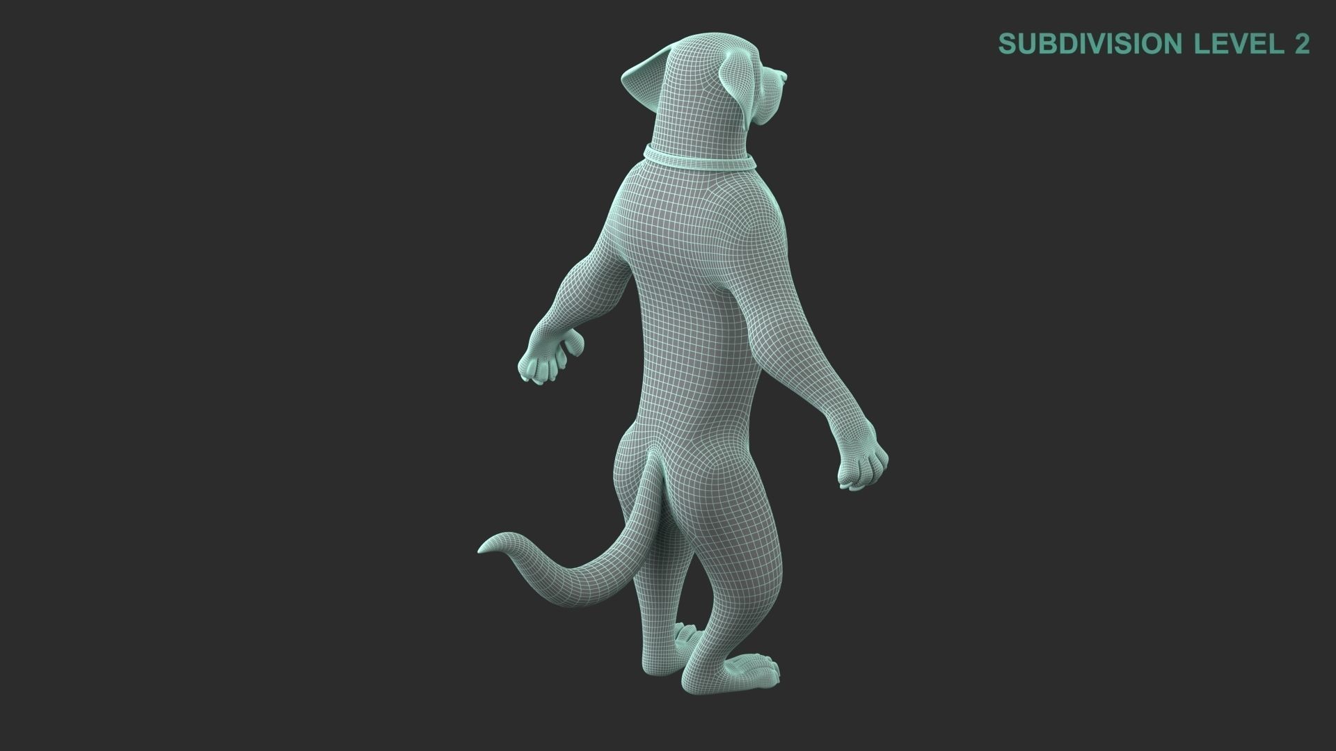 Cartoon Dog Character 3D model_15