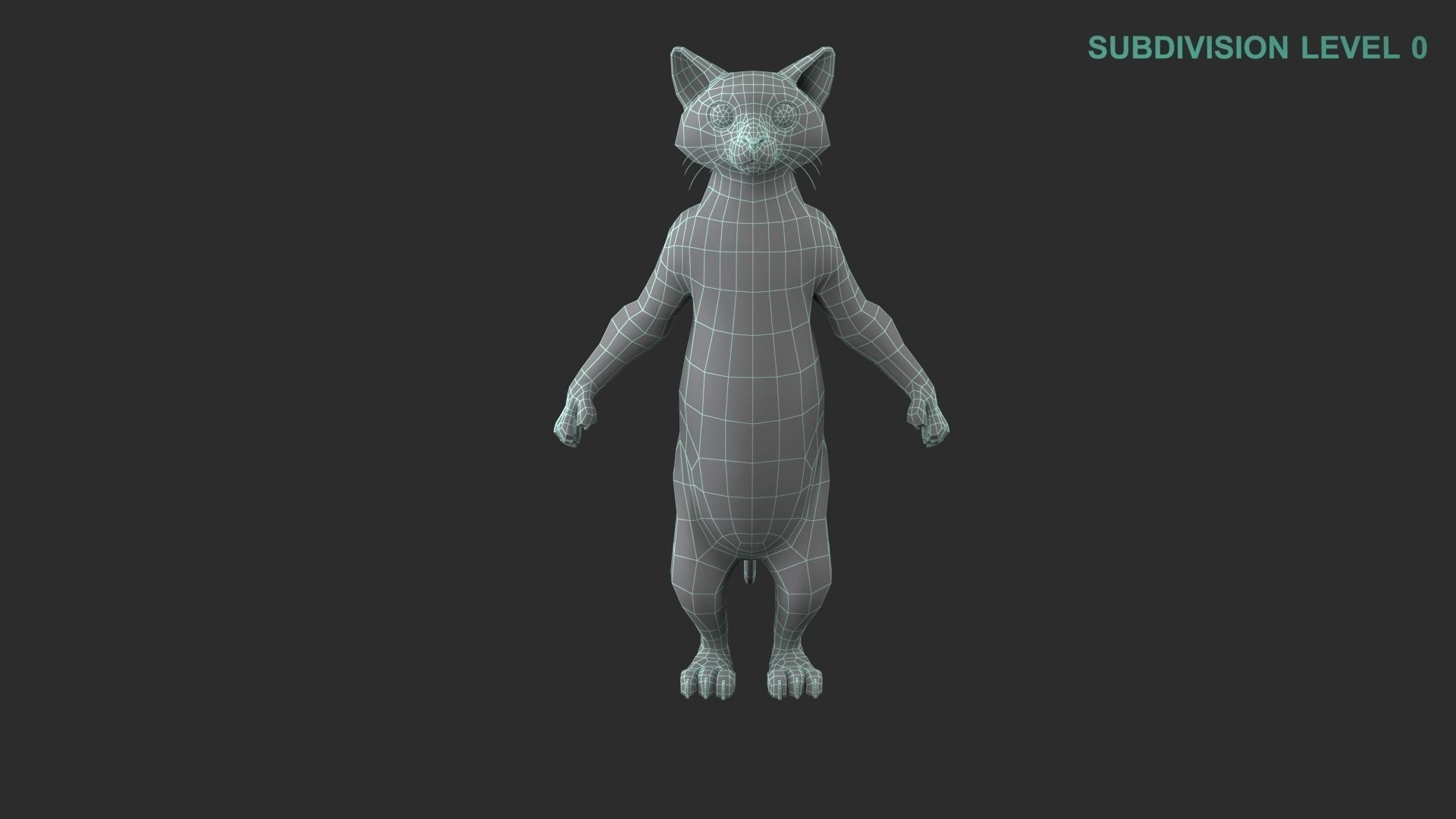 Cartoon Cat Character 3D model_20