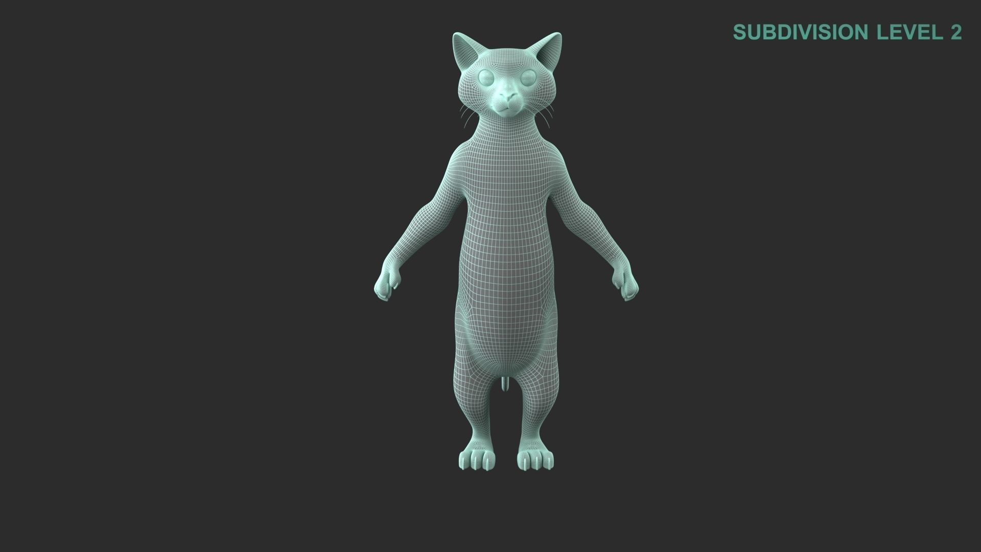 Cartoon Cat Character 3D model_14