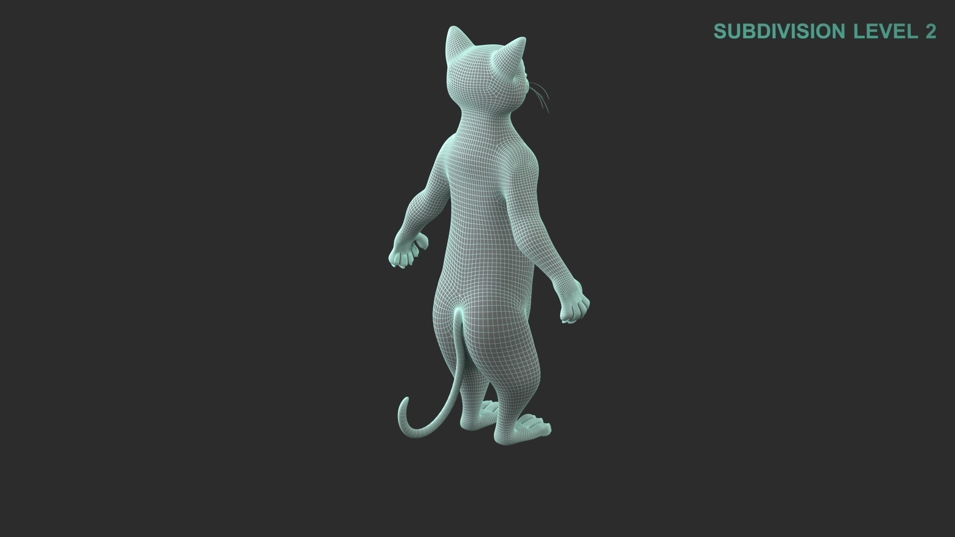 Cartoon Cat Character 3D model_15