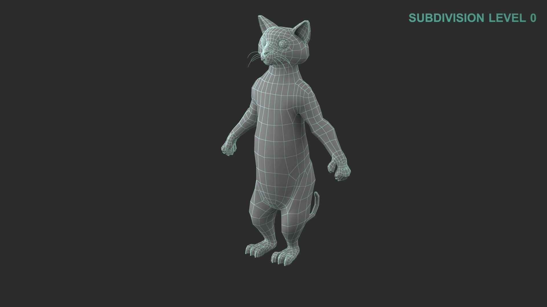 Cartoon Cat Character 3D model_19