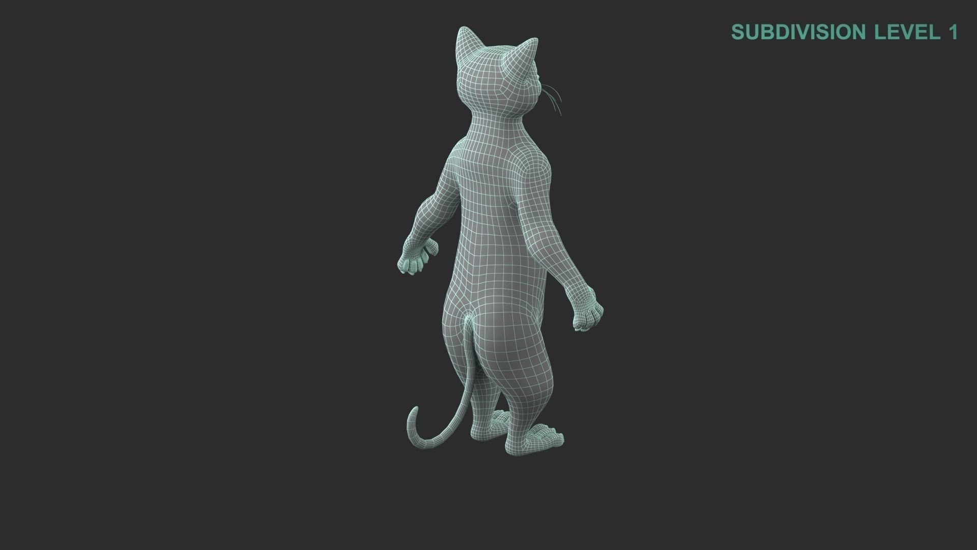 Cartoon Cat Character 3D model_18