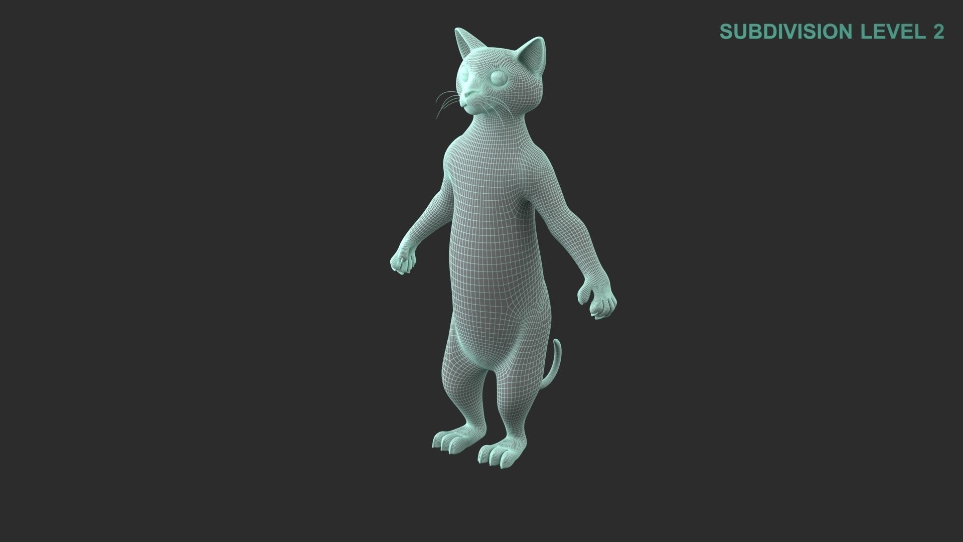 Cartoon Cat Character 3D model_13