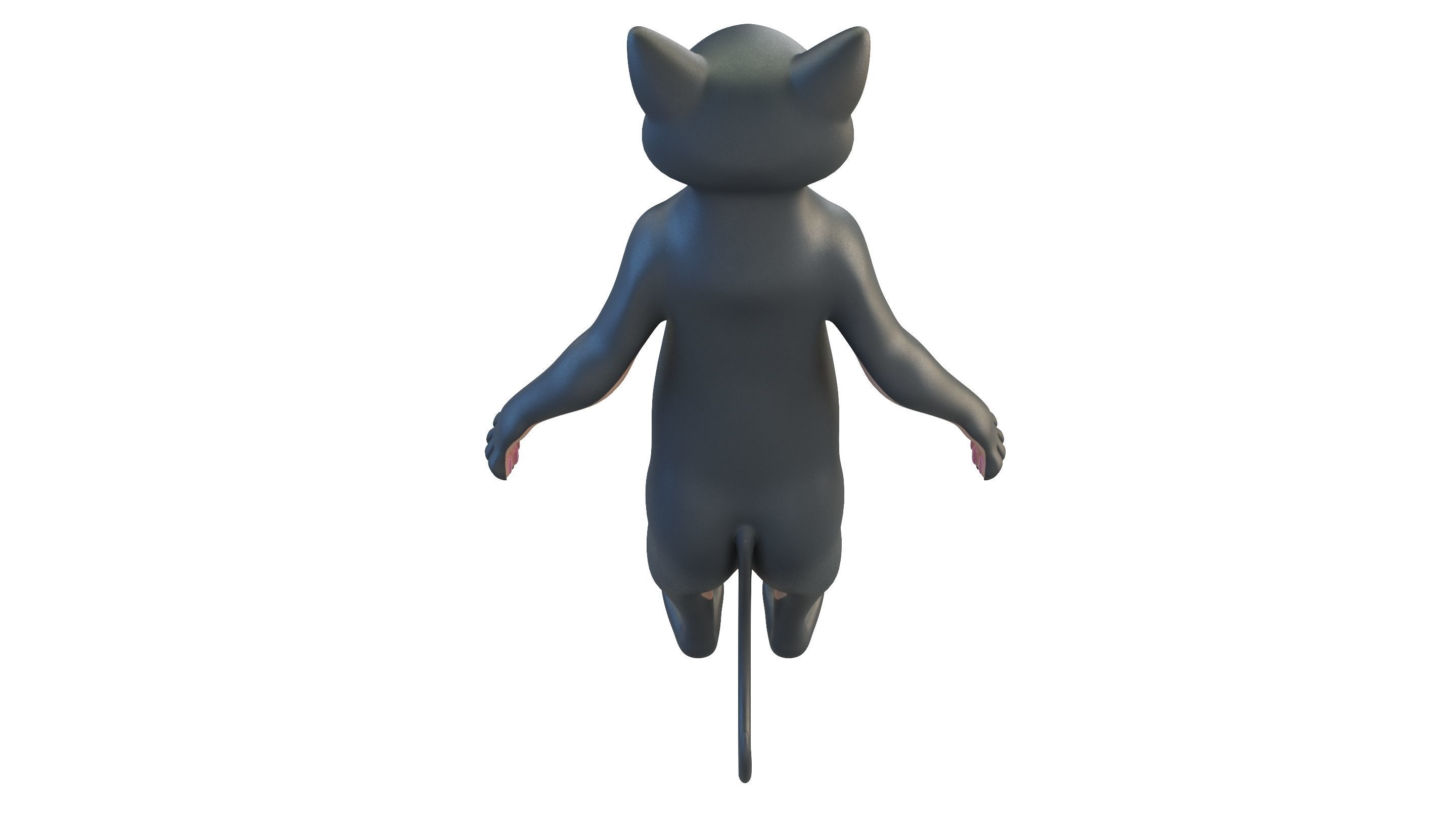 Cartoon Cat Character 3D model_6