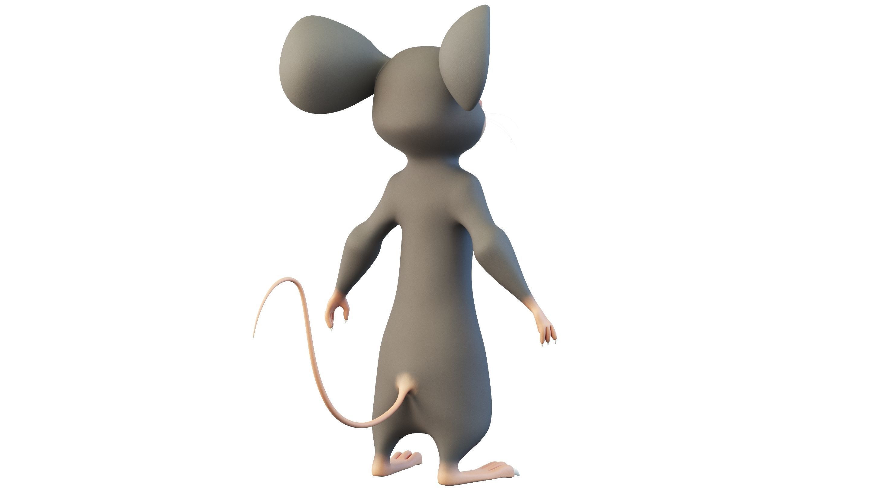 Cartoon Mouse Character 3D model_5