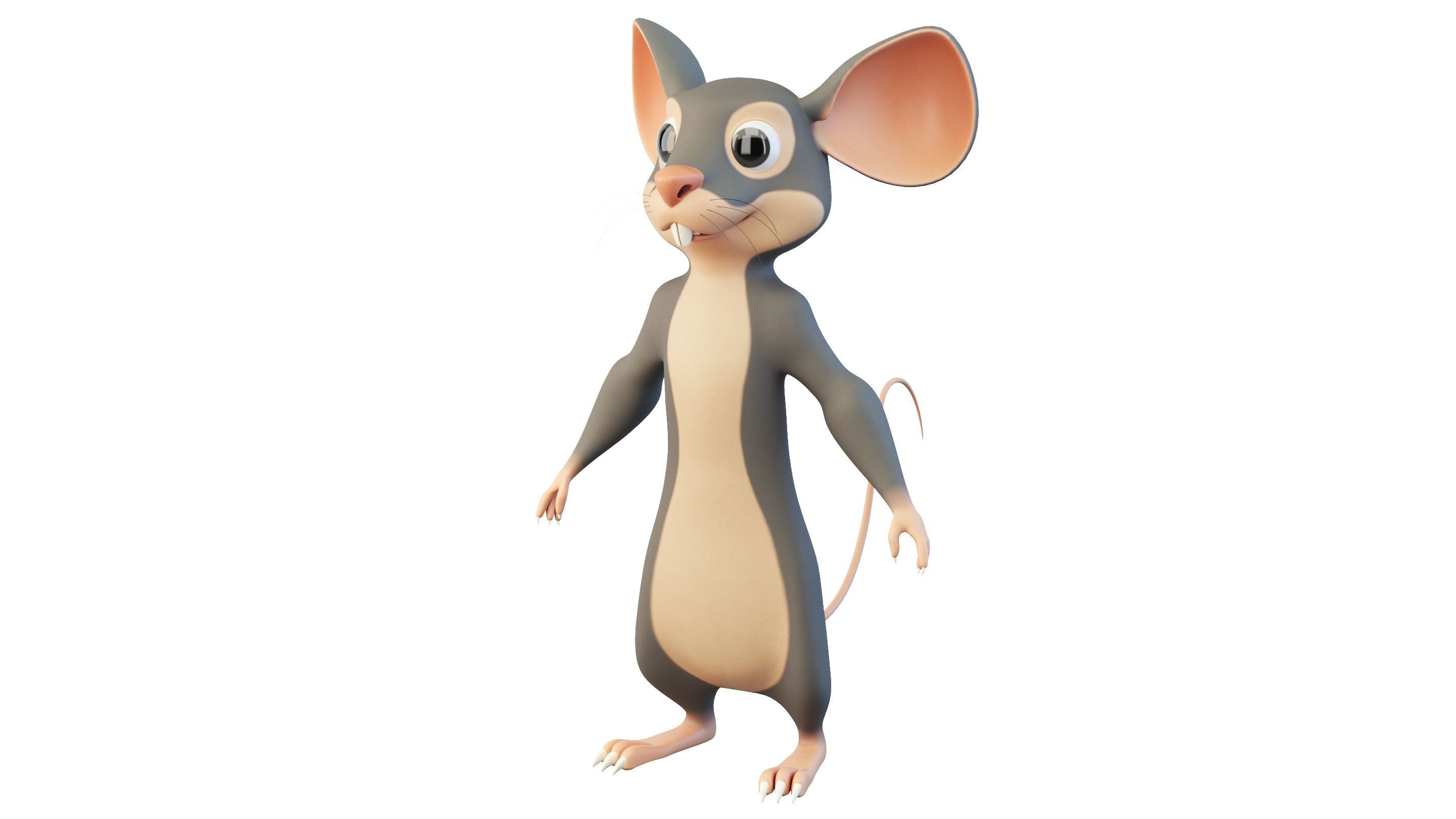 Cartoon Mouse Character 3D model_10