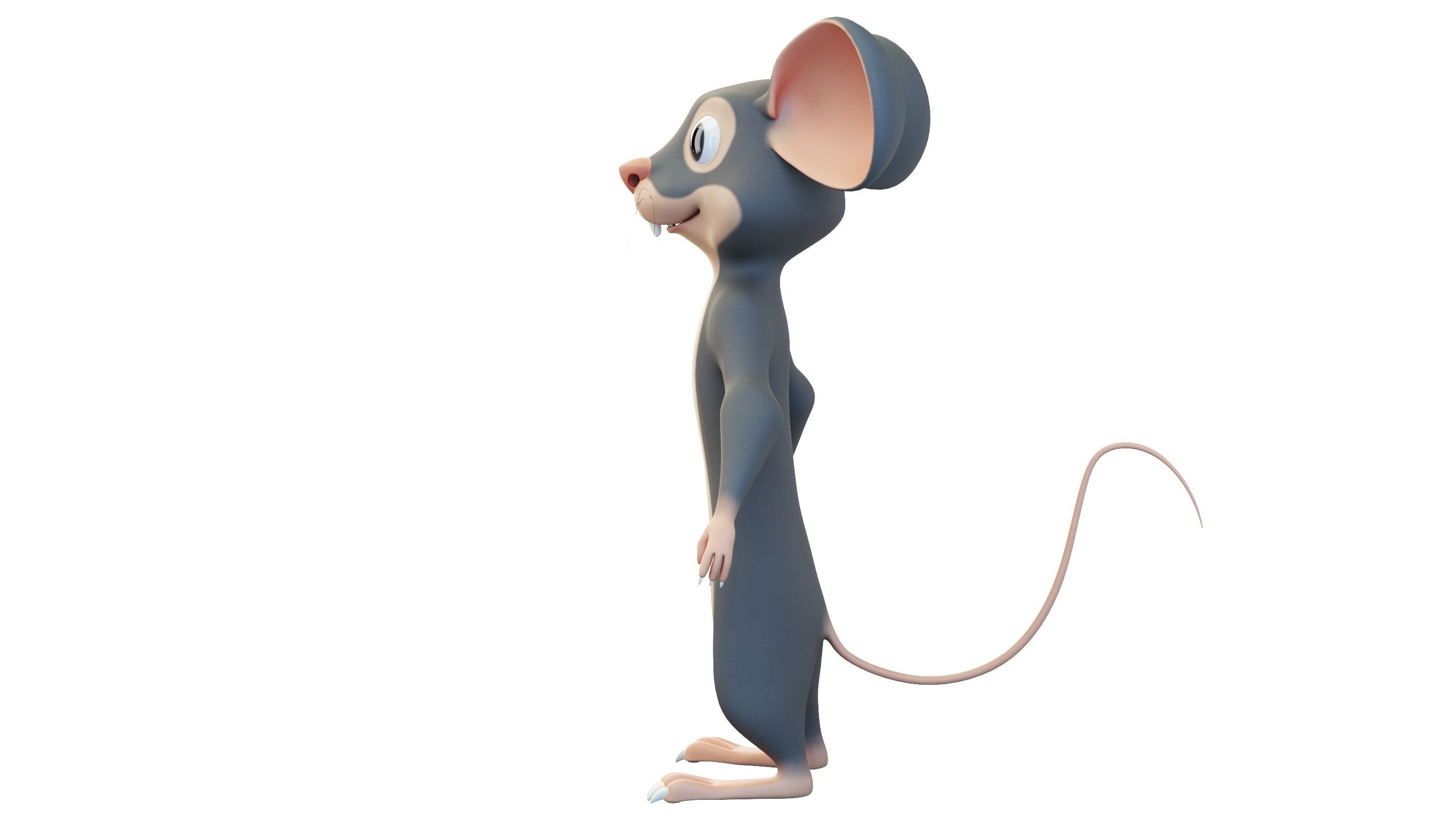 Cartoon Mouse Character 3D model_9