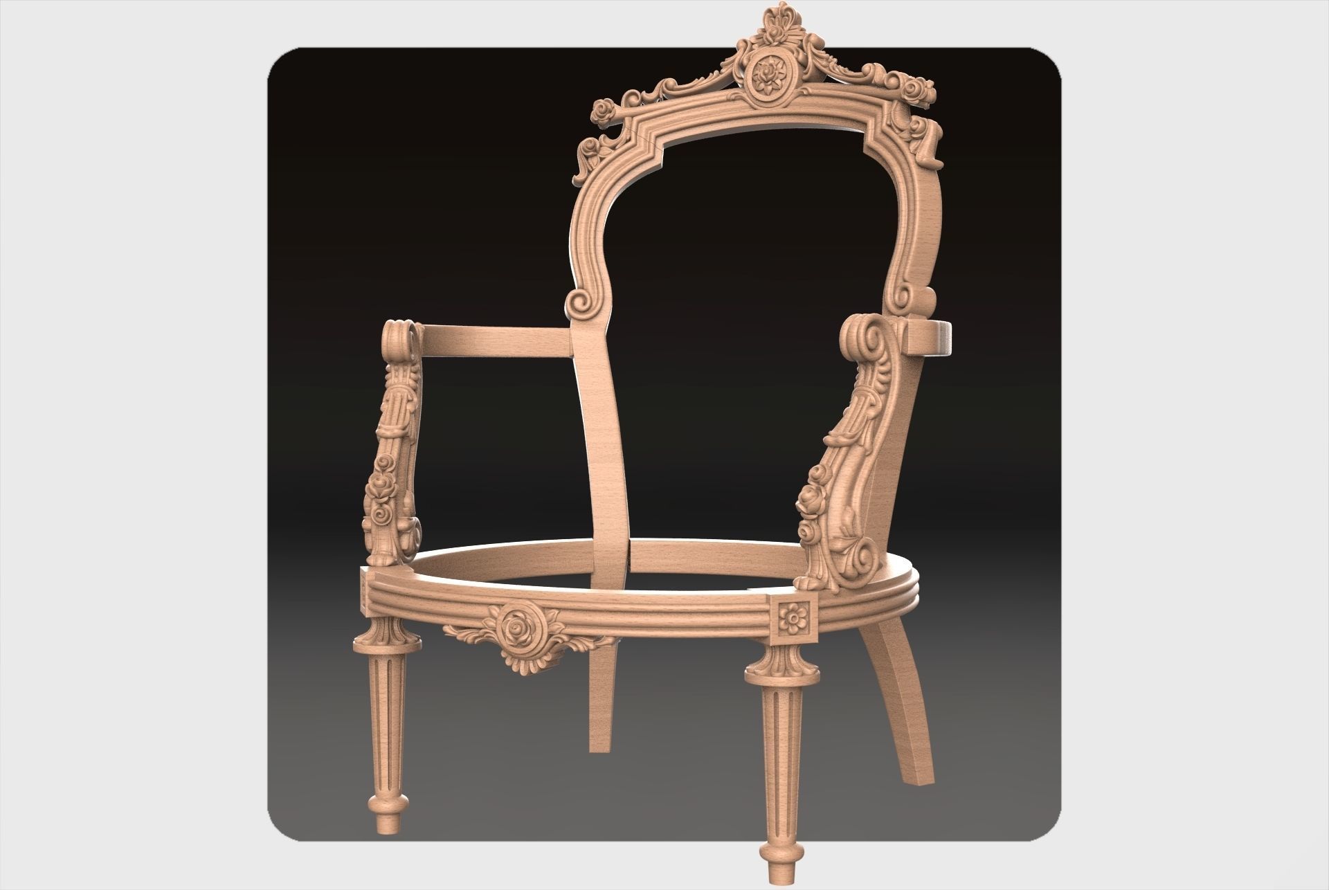 Carved sofa for cnc 12 3D model_1