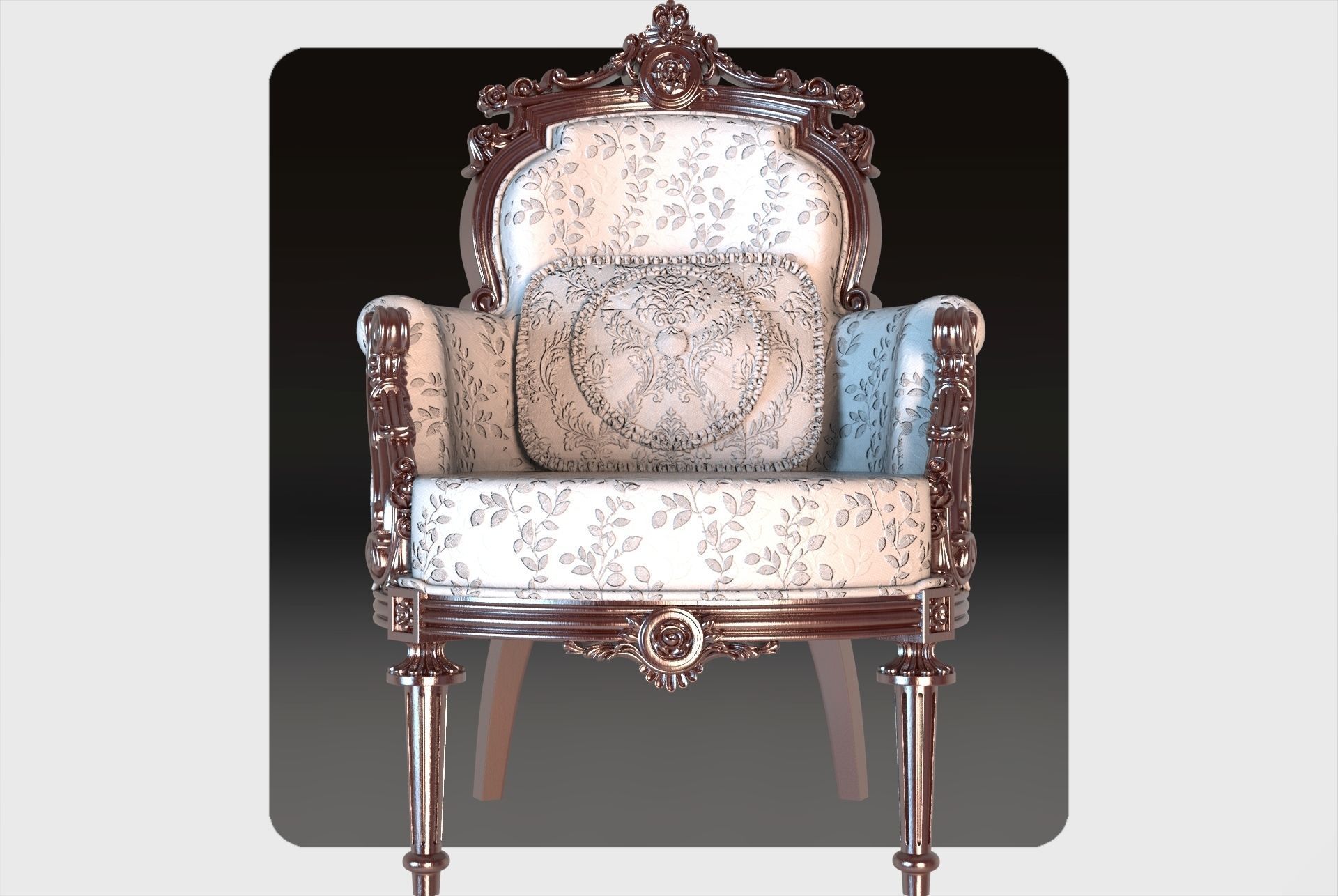 Carved sofa for cnc 12 3D model_3