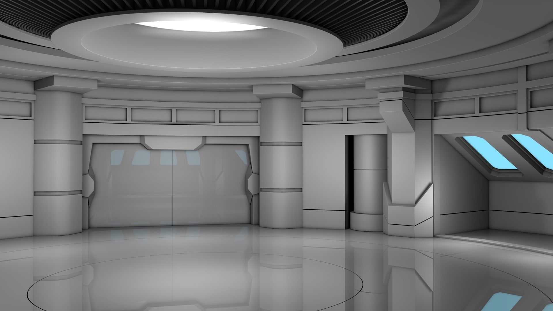 Sci Fi Interior 3D model_3