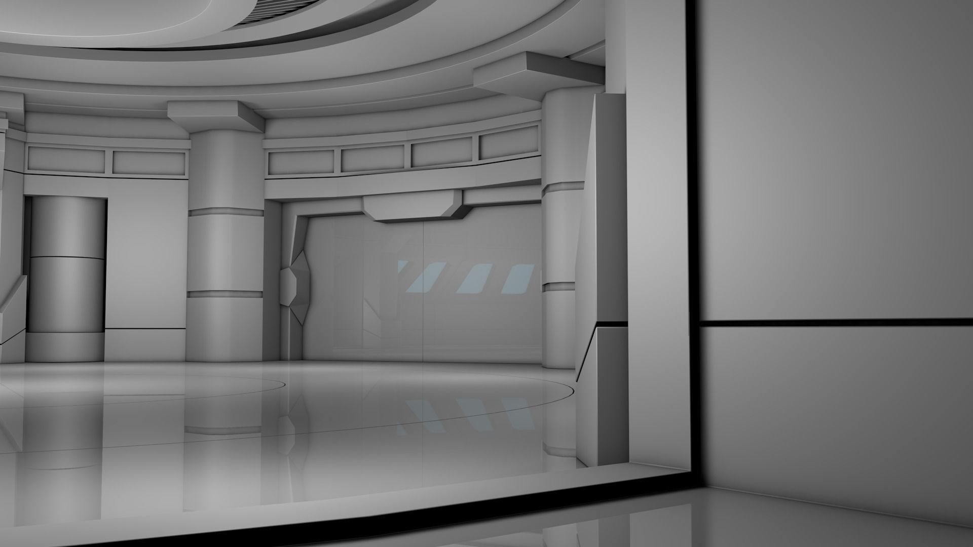 Sci Fi Interior 3D model_5