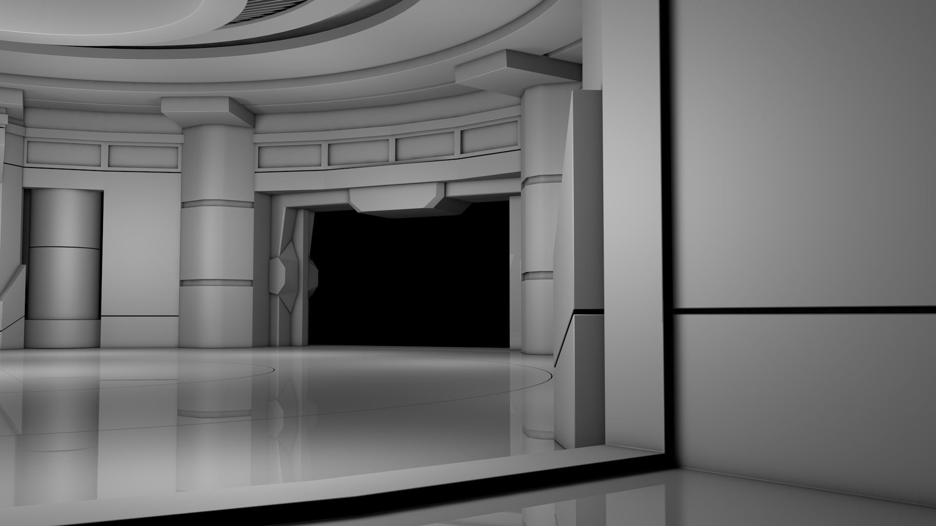 Sci Fi Interior 3D model_4
