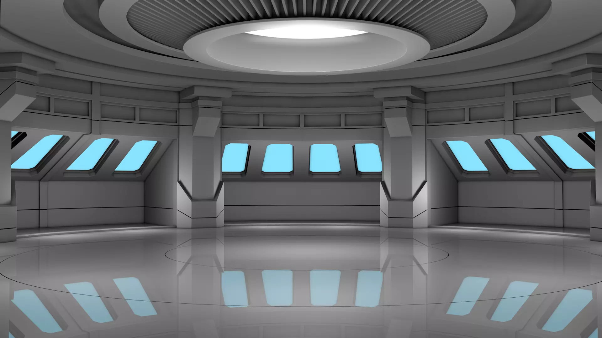 Sci Fi Interior 3D model_0