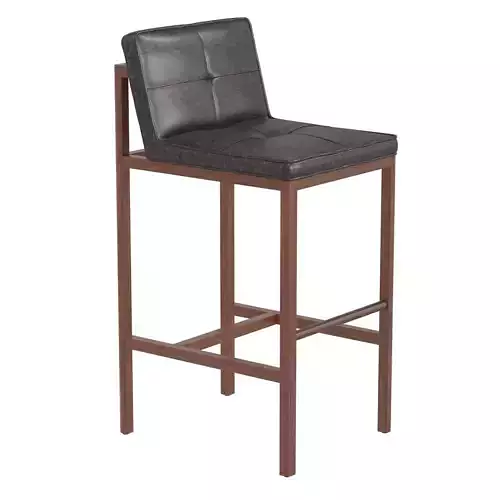 Suite NY BassamFellows Wood Frame bar chair