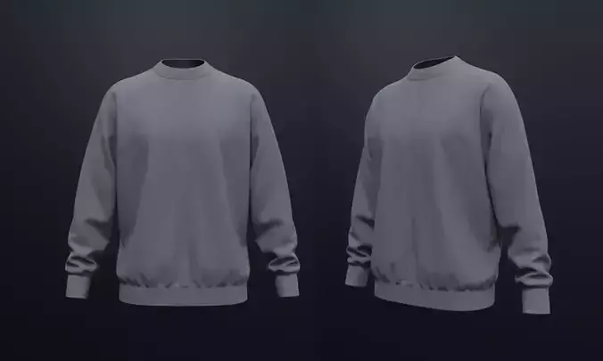 Mens Sweatshirt 3D model