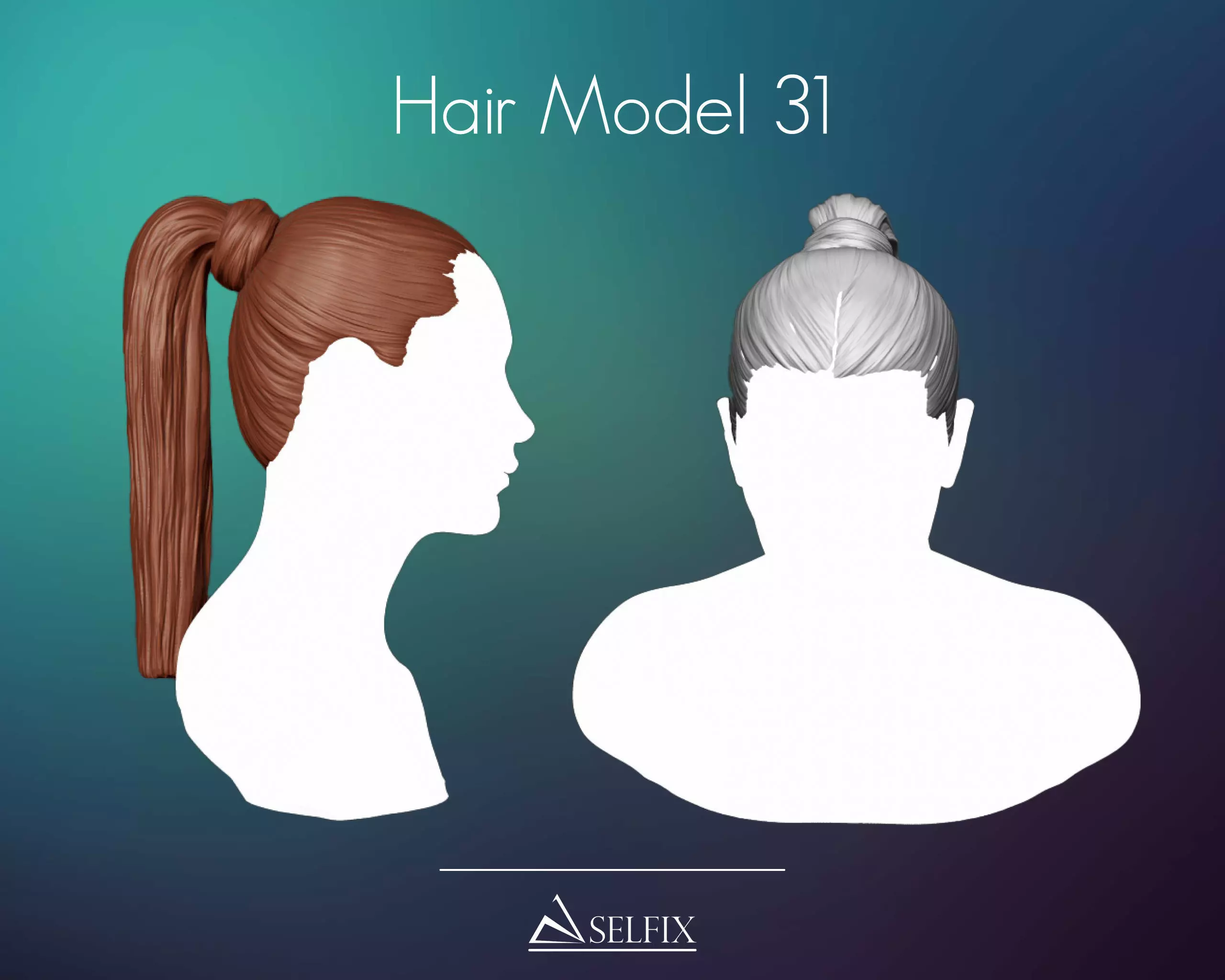 Hairstyle 31 3D print model_0