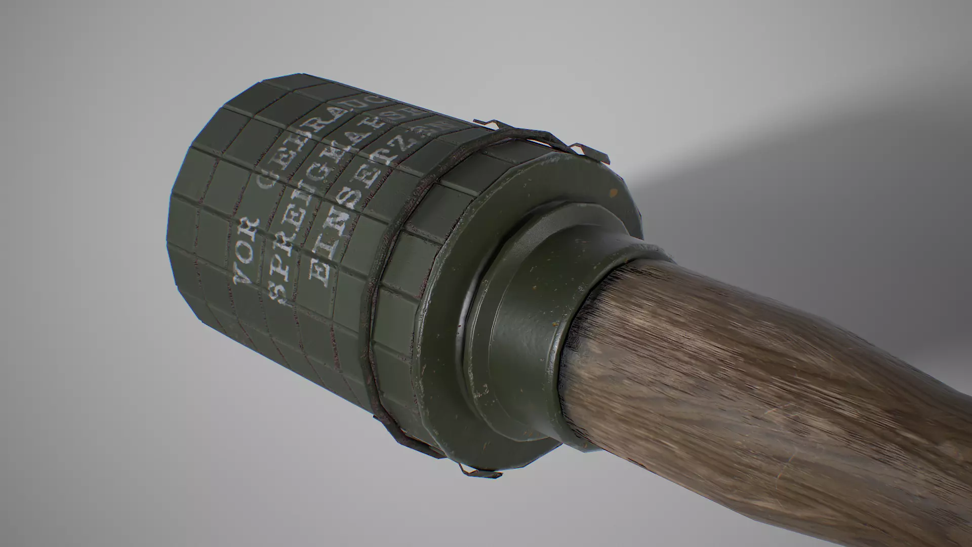 M24 grenade Low-poly 3D model
