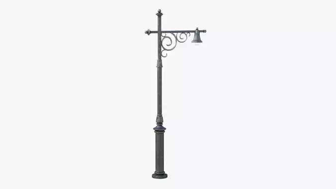 Street Lamp Low-poly 3D model