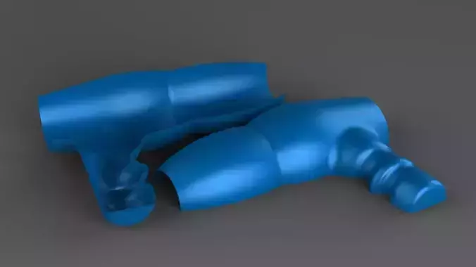 Hair Dryer Casing Free 3D model